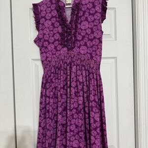EUC Matilda Jane It's A Wonderful Parade Magnolia Floral Dress XL Extra Large